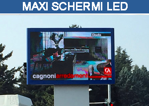 maxi schermi pubblicitari a led