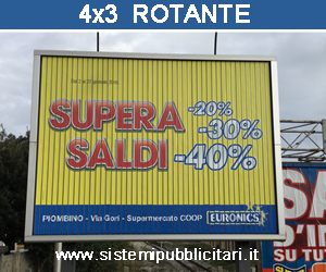 cartellonistica rotante 4x3