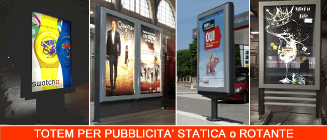 produzione mupi e impianti pubblicitari arredo urbano retroilluminato